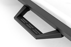 Ford F-350 Super Duty Step - Front + Rear - Rough Country - SRL2 Adj Aluminum - Black - '17-'24 Ford F-350 Super Duty Step - Front + Rear - Rough Country - SRL2 Adj Aluminum - Black - '17-'24